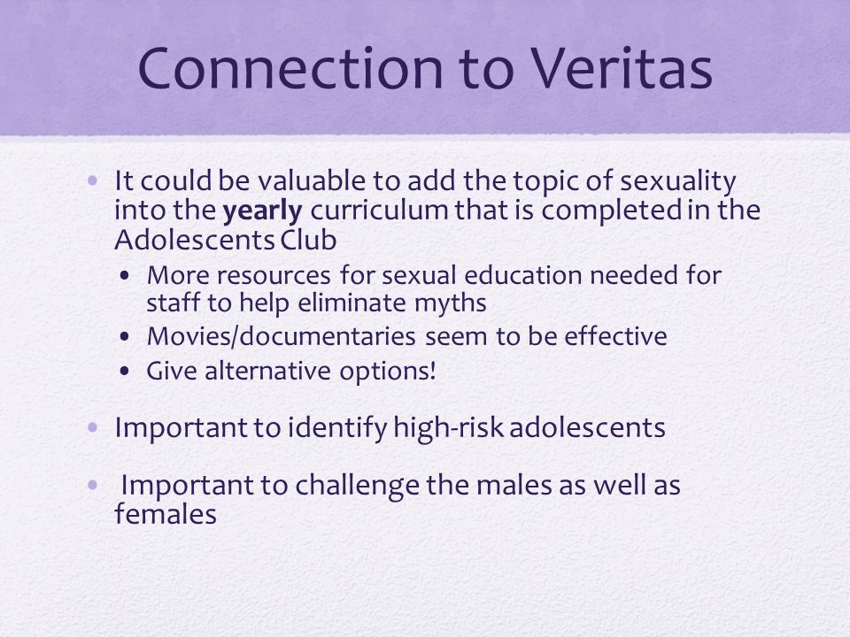 sex education veritas Mom is naked