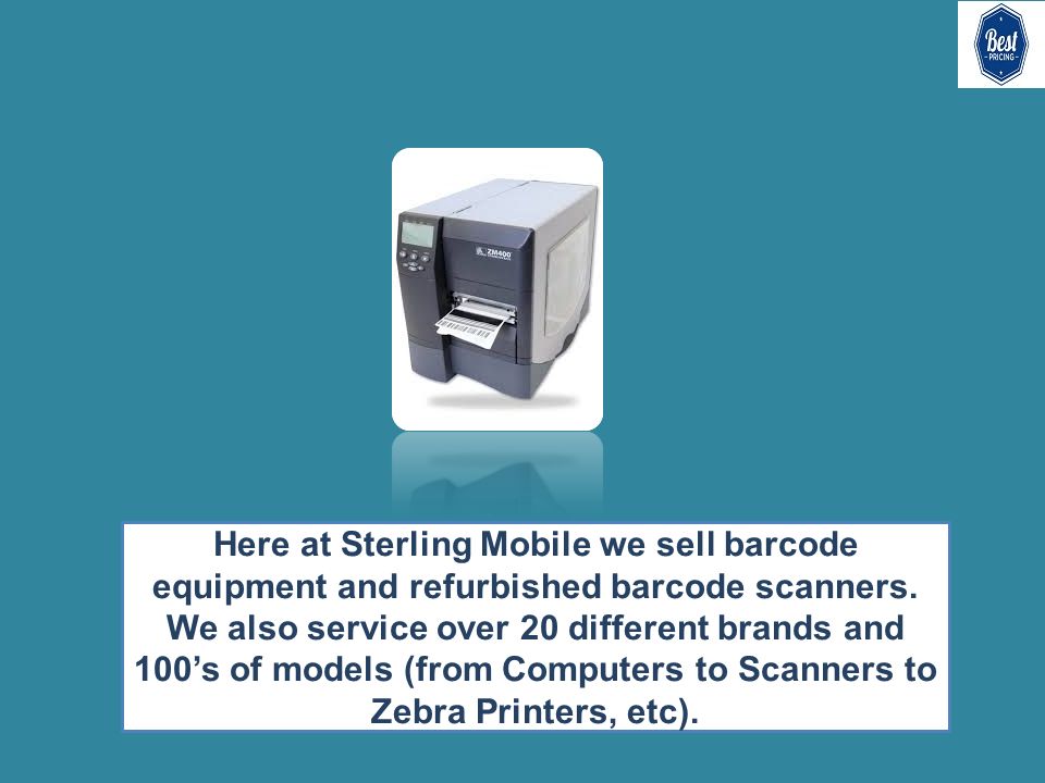 Here at Sterling Mobile we sell barcode equipment and refurbished barcode scanners.