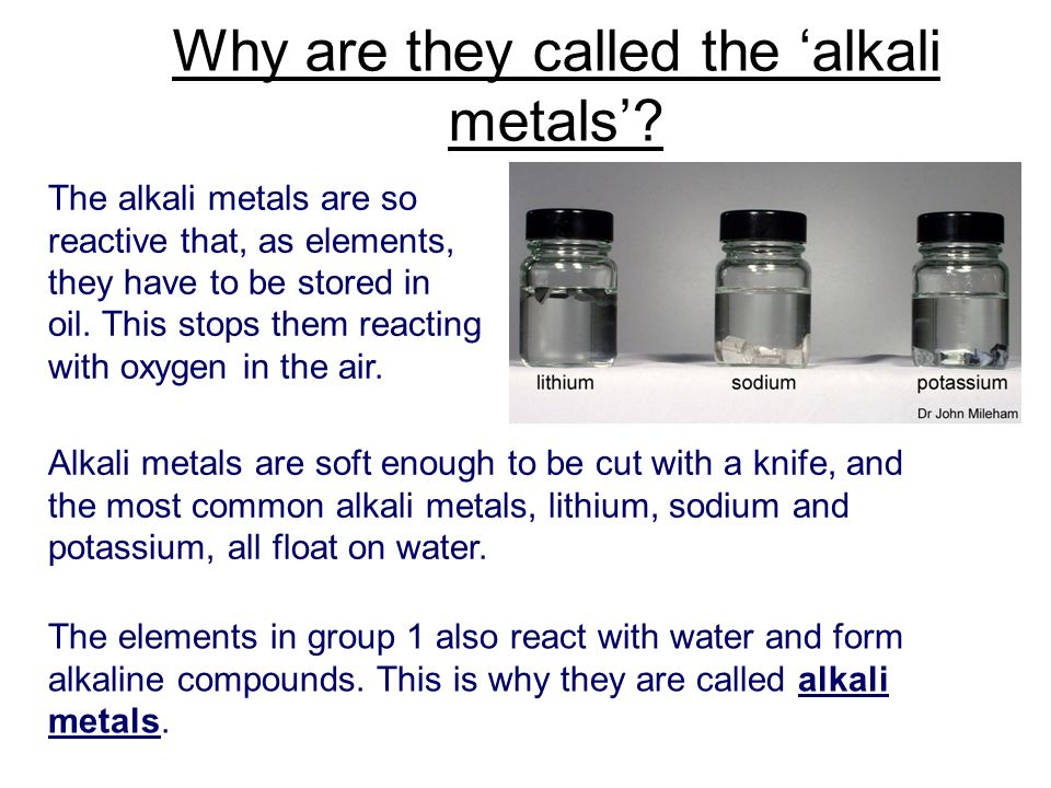 Who Are The Alkali Metals List The 6 Members Of The Alkali Metals Ppt Download