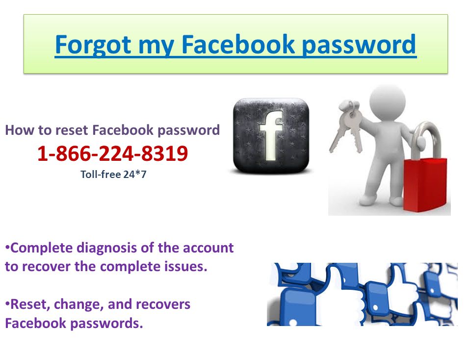 Forgot my Facebook password Complete diagnosis of the account to recover the complete issues.