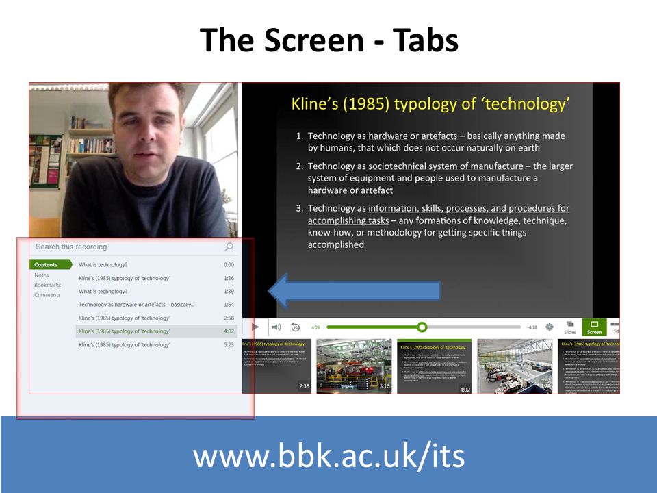 The Screen - Tabs