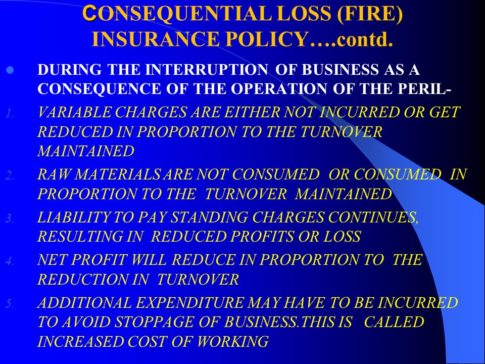Fire Lop Industrial All Risk Mega Risk Policies And