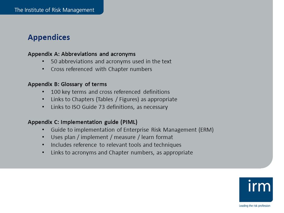 Welcome to the IRM International Certificate in Risk Management. - ppt  download