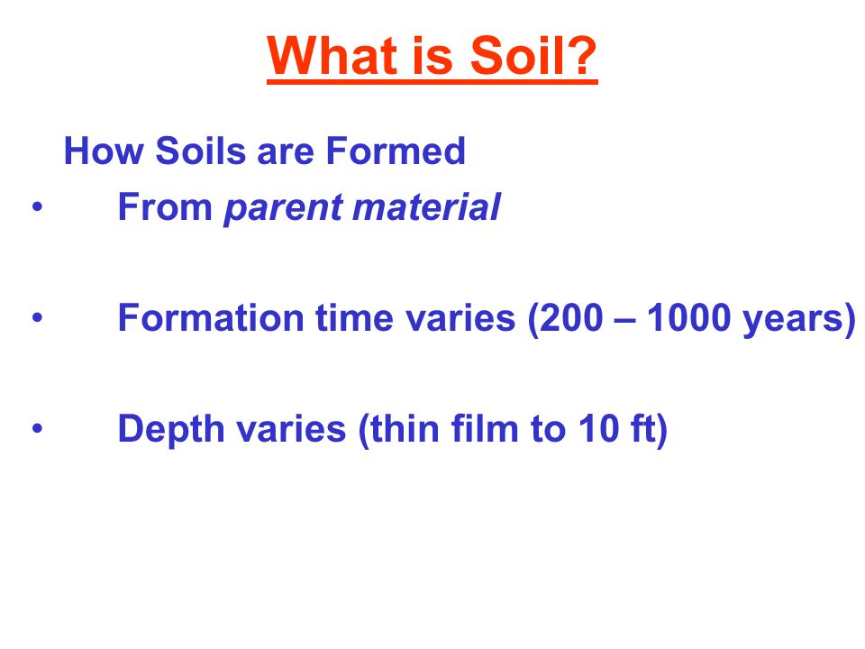 What is Soil.