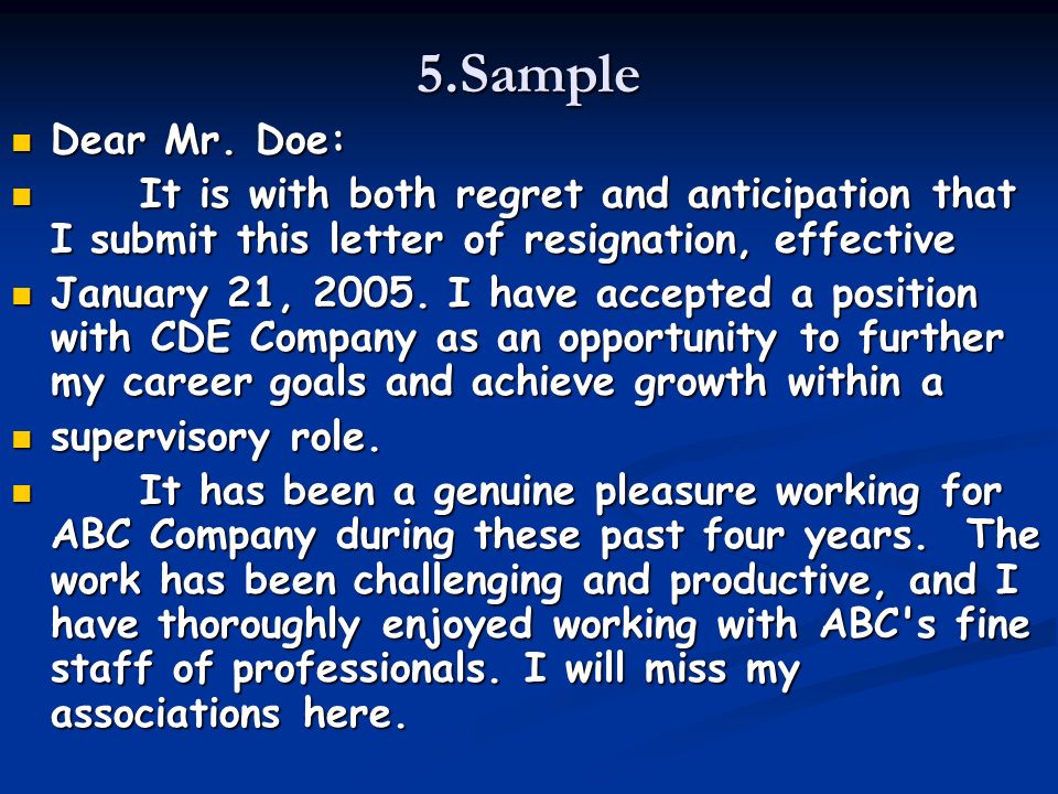 unit nine application follow up letter resignation letter ppt
