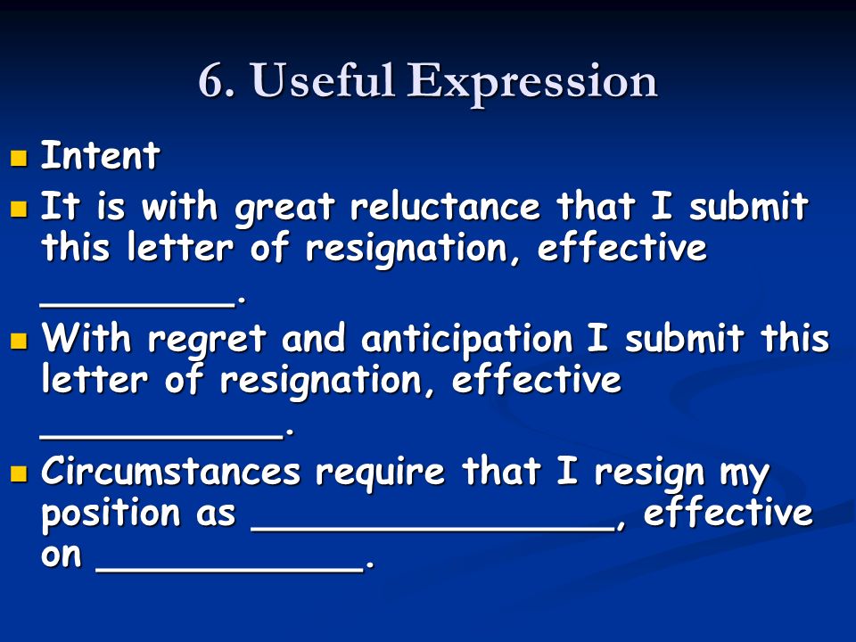 unit nine application follow up letter resignation letter ppt