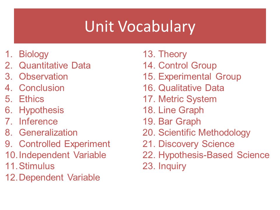Unit 1 Scientific Inquiry Essential Question 1 What Role