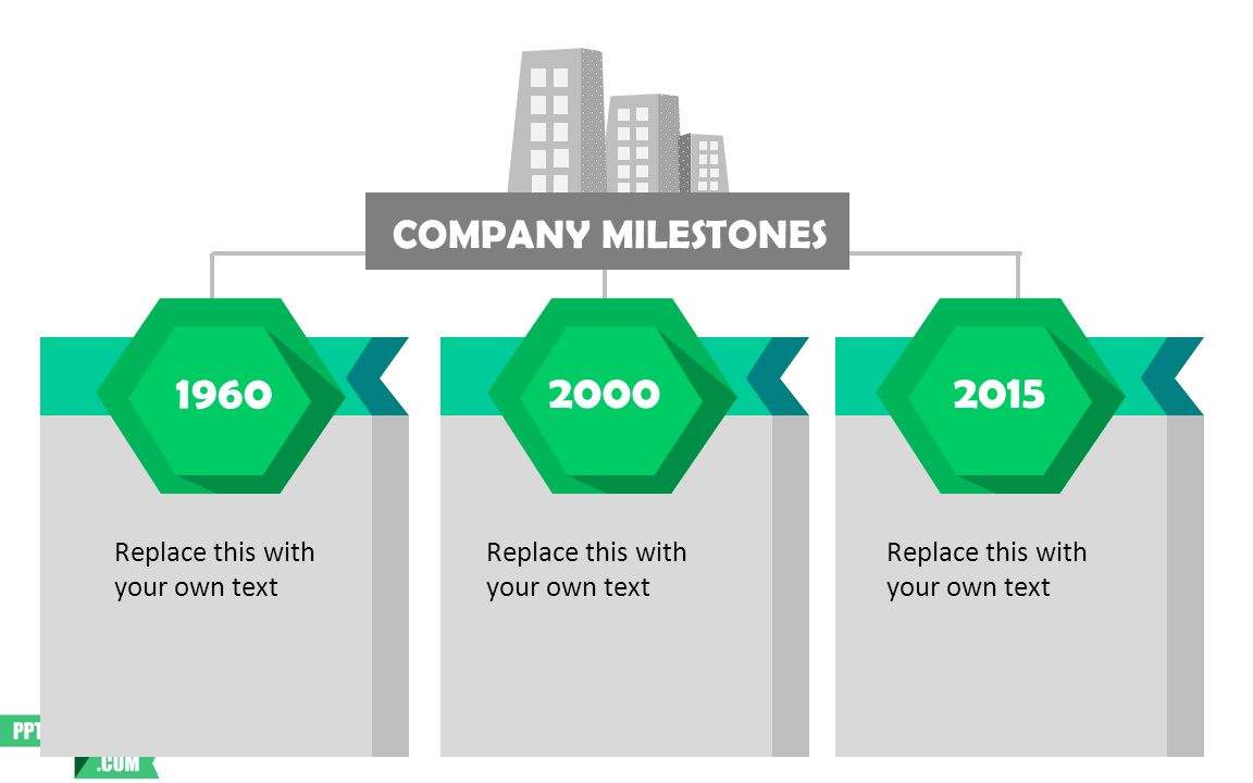 Replace this with your own text COMPANY MILESTONES