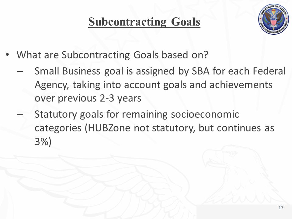 Subcontracting Program Updates Janice Buffler, Associate Director
