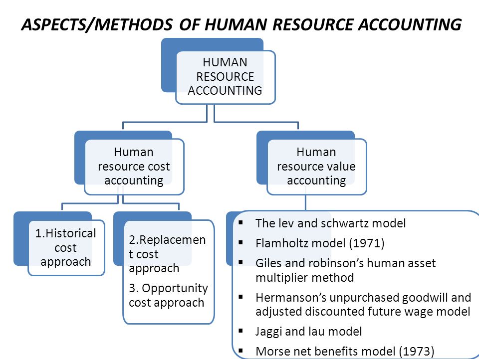 methods of human resource accounting pdf