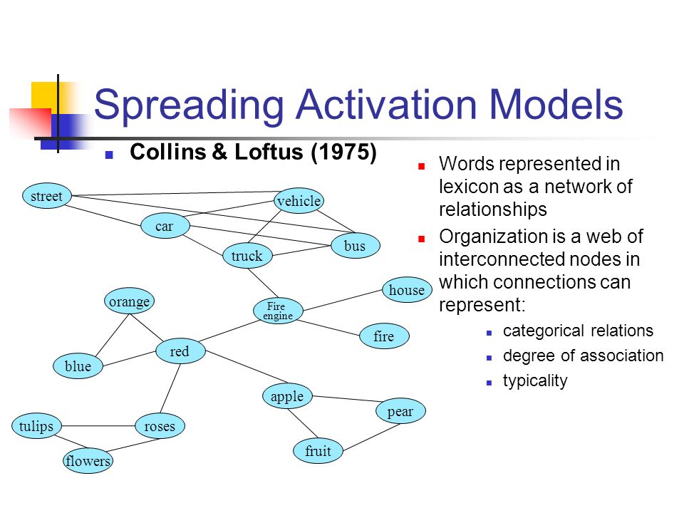 semantic network spreading activation