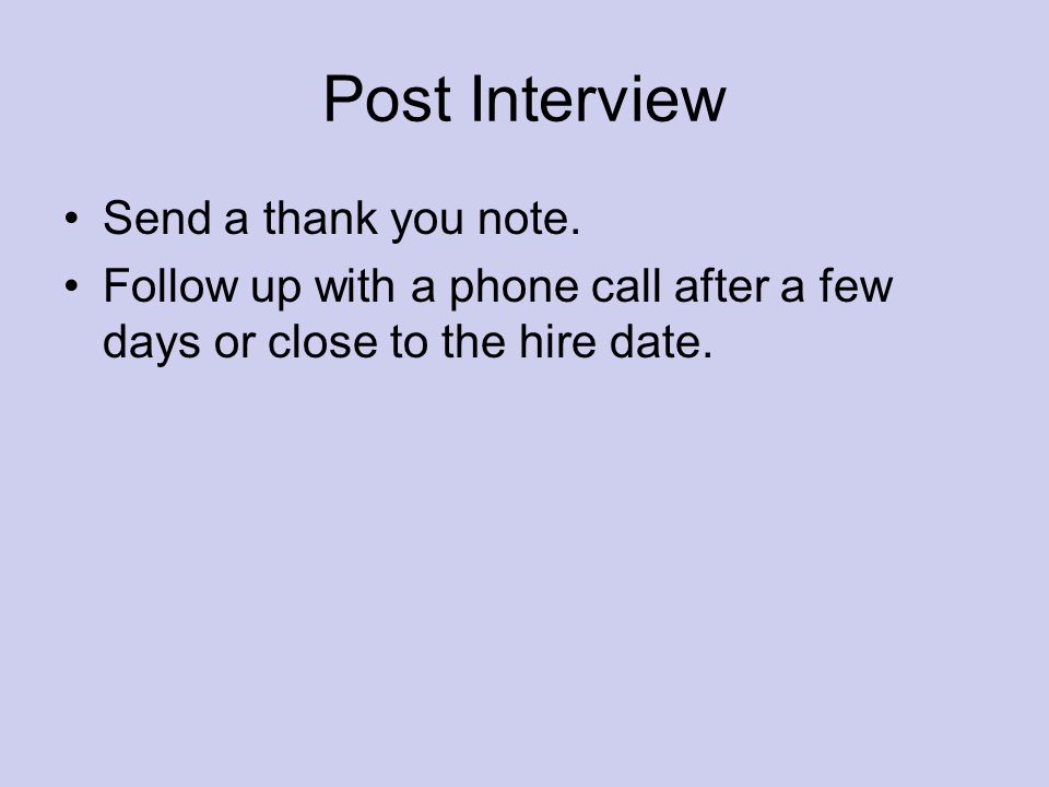 interviewing make the interview count video 6 ps of job interview post interview
