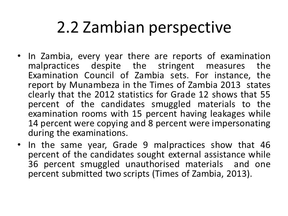 THE EFFECTS OF EXAMINATION MALPRACTICES LEAKAGES ON PUPILS