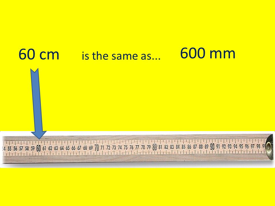 600 mm berapa cm
