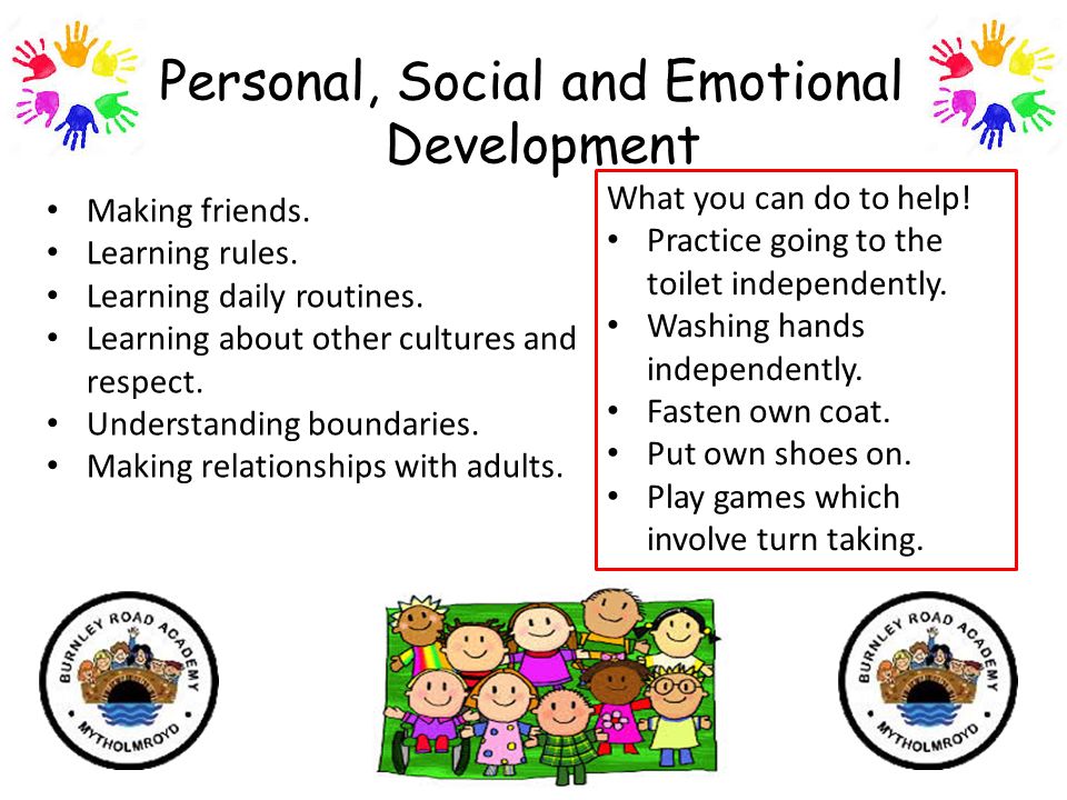 Personal, Social and Emotional Development Making friends.