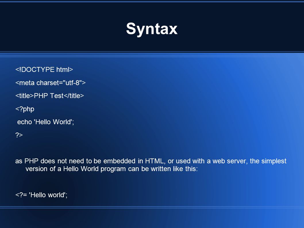 Php did. Php синтаксис. Php язык программирования синтаксис. Синтаксис php в html. Прога синтакс.