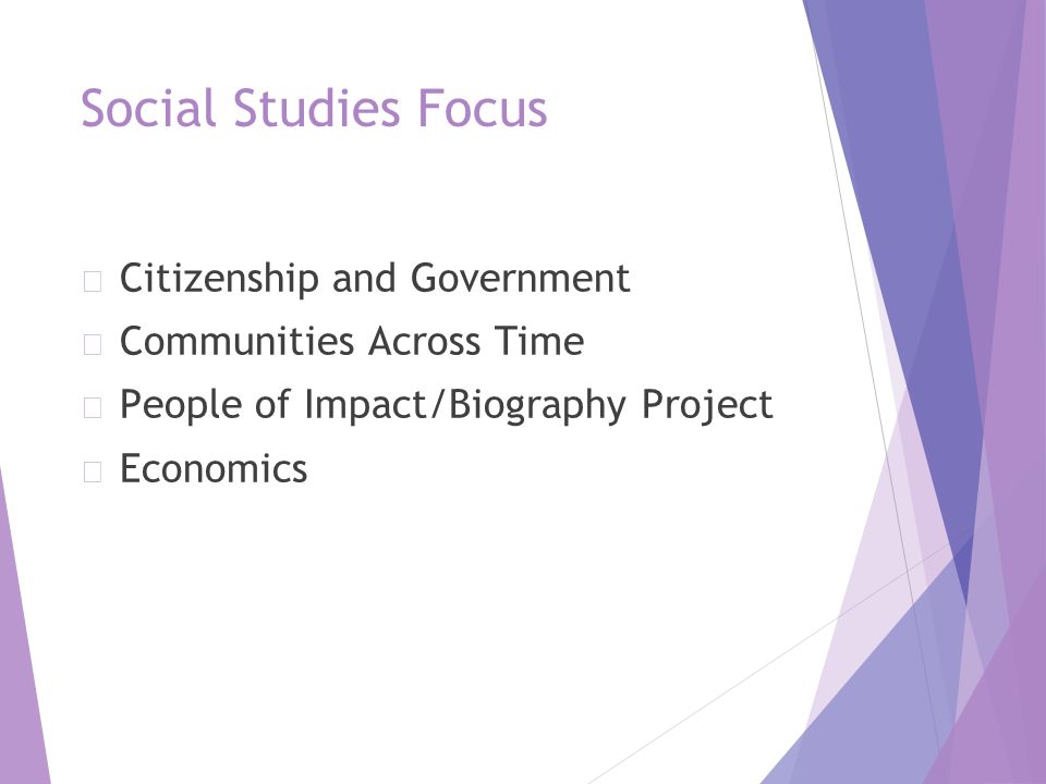 Social Studies Focus ▶ Citizenship and Government ▶ Communities Across Time ▶ People of Impact/Biography Project ▶ Economics