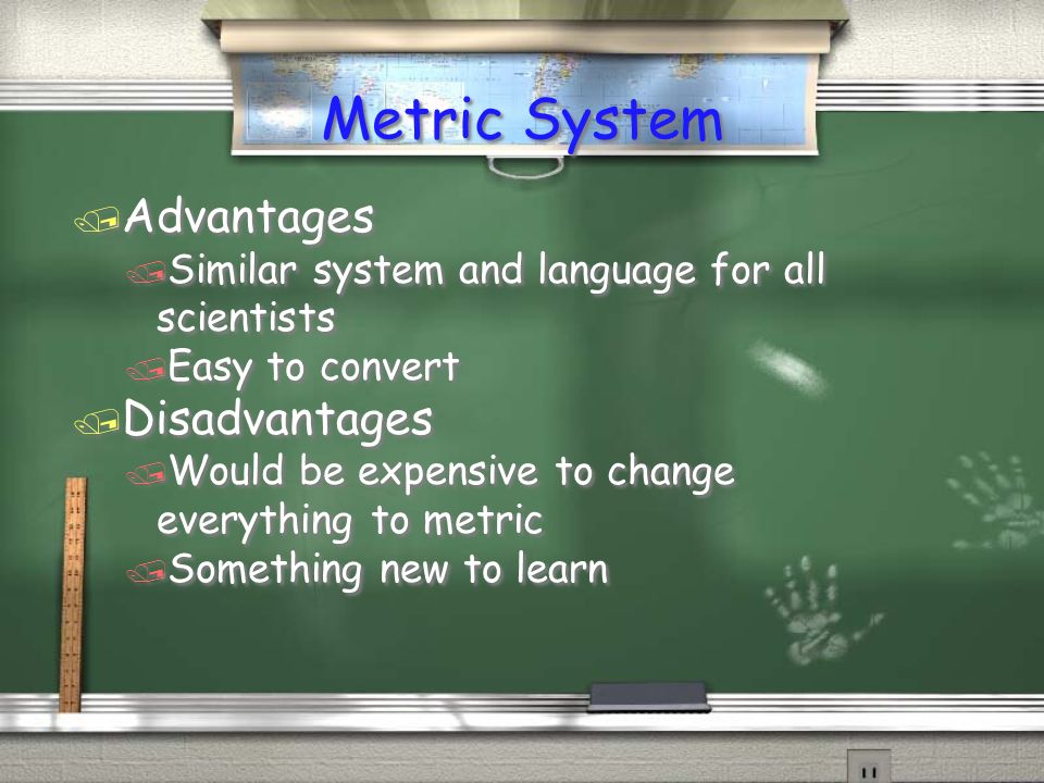 advantages of using the metric system