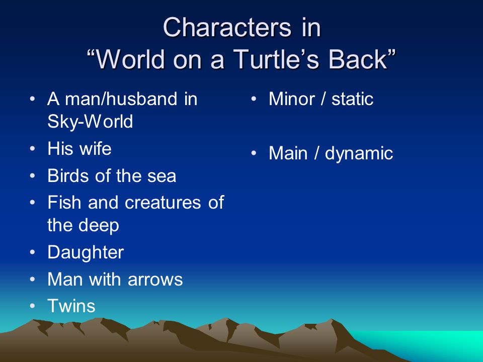 the world on the turtles back