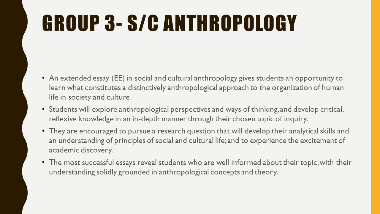 anthropology essay topics