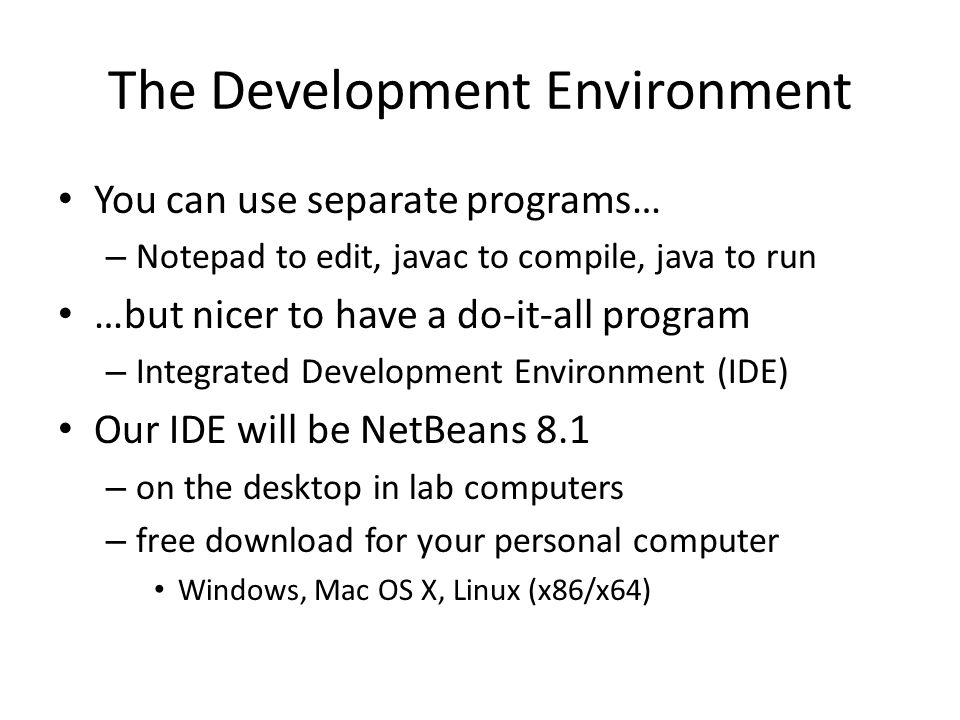 Basic Programming The Program Class, the main Method, Variables, Output ...