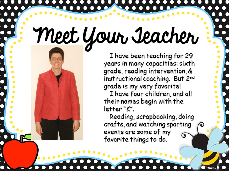 I have been teaching for 29 years in many capacities: sixth grade, reading intervention, & instructional coaching.
