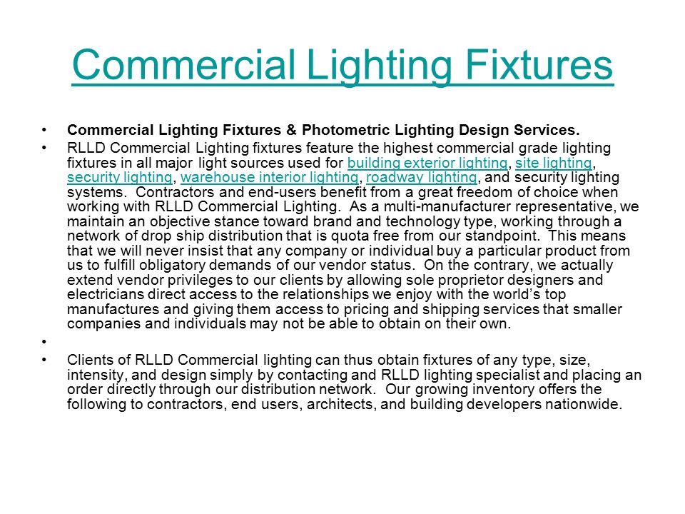 Commercial Lighting Fixtures Commercial Lighting Fixtures