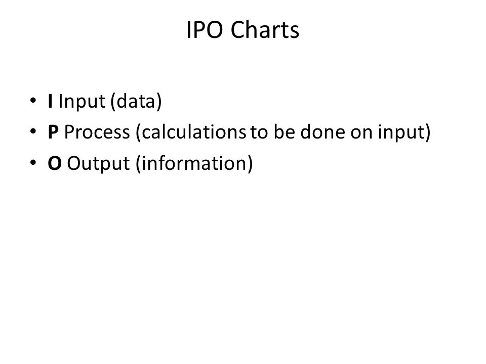 Ipo Chart Template