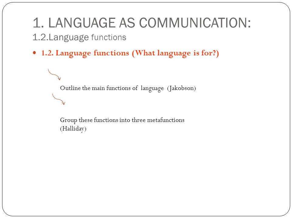 main functions of language
