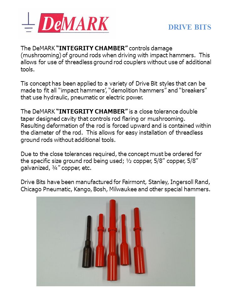 DEMARK GROUND ROD DRIVER DOWNLOAD DRIVERS UPDATE: DEMARK GROUND ROD