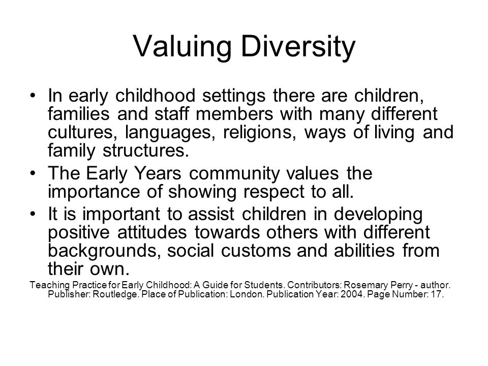 Young Children and Diversity ECS Year 3 Policy and Practice in Early  Childhood Education 03 March ppt download