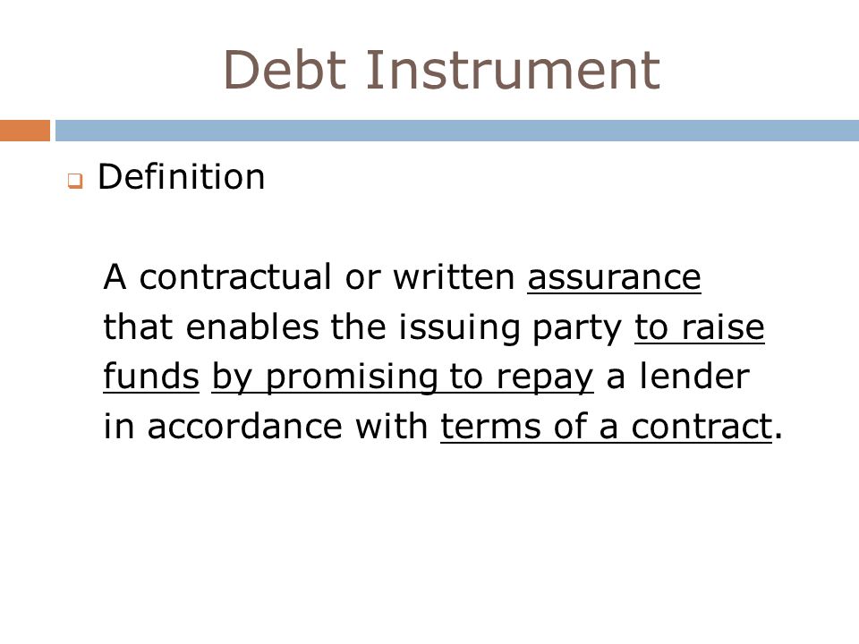 DEBT INSTRUMENTS Ji Young Sung Yonsei GSIS. Table of Contents  Debt  Instruments -. Big picture of finance market -. Definition -. What are  belonged to. - ppt download