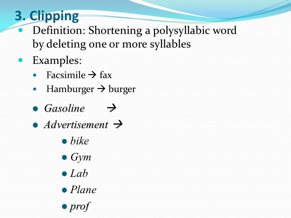 Types of Word Formation 1. Compounding 2. Conversion 3. Clipping 4. Blends  5. Backformation 6. Acronyms 7. Onomatopoeia 8. Eponyms. - ppt download