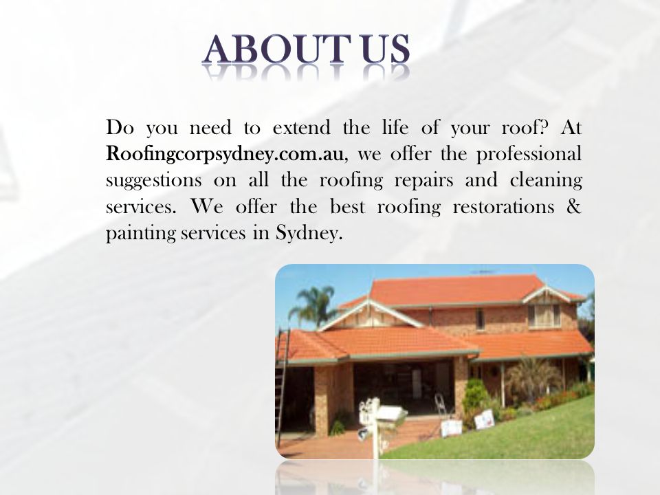 Do you need to extend the life of your roof.