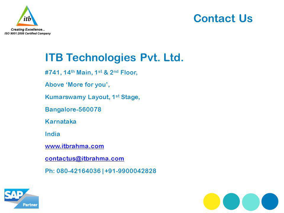 Contact Us ITB Technologies Pvt. Ltd.