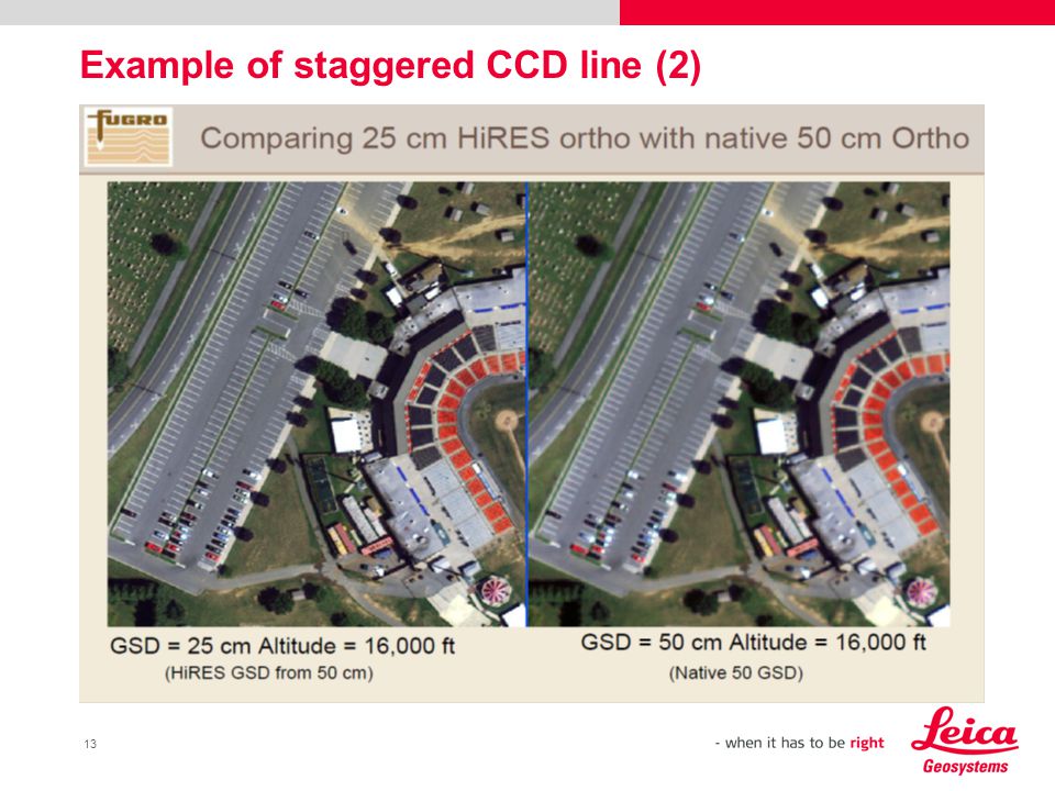 13 Example of staggered CCD line (2)