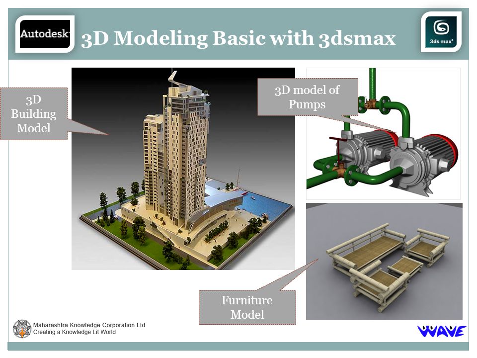 3D Modeling Basic with 3dsmax 3D Building Model 3D model of Pumps Furniture Model