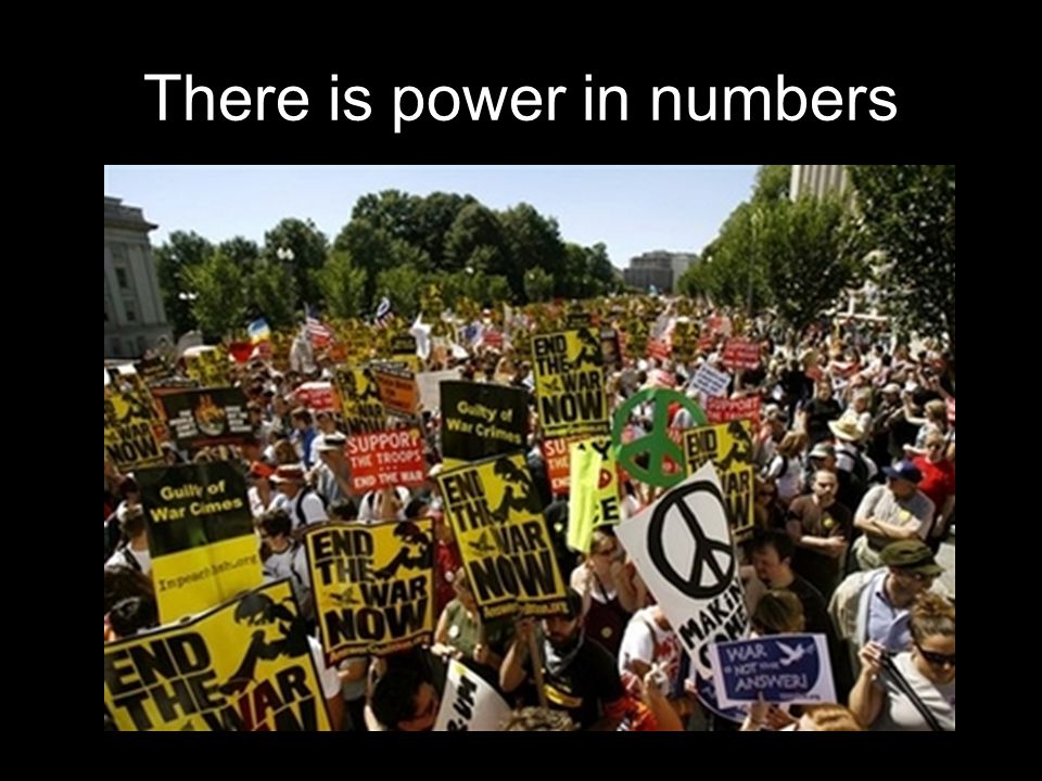 There is power in numbers