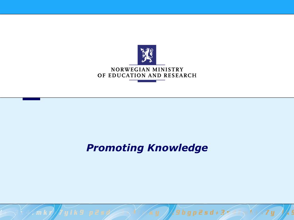Promoting Knowledge