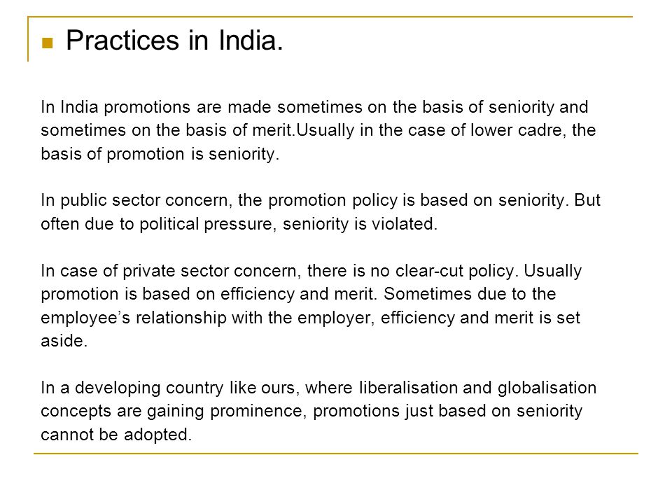 Practices in India.