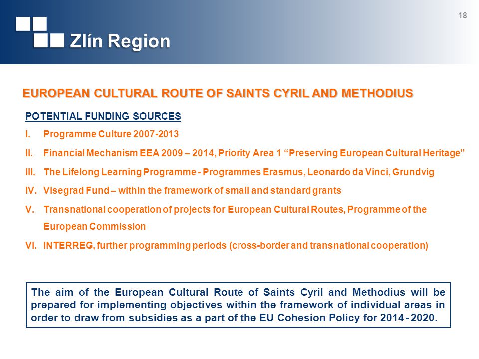 Theme - Cyril and Methodius Route - Cultural Route of the Council of Europe