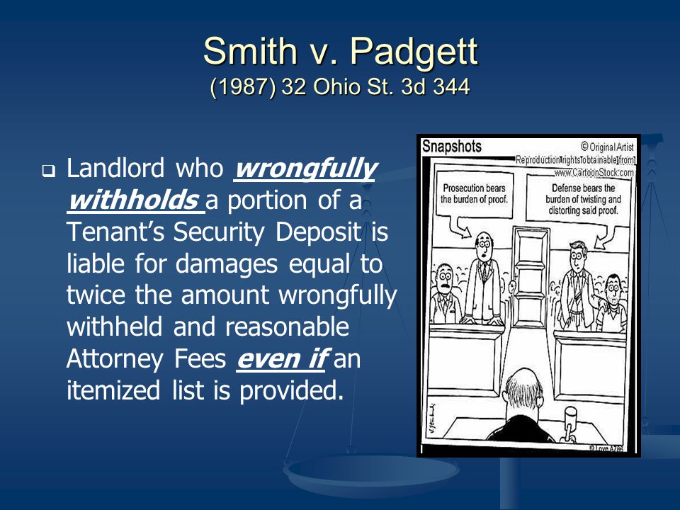Smith v. Padgett (1987) 32 Ohio St.