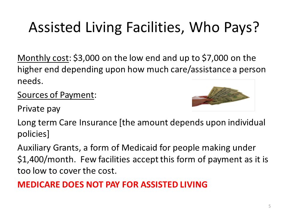 Assisted Living Facilities, Who Pays.
