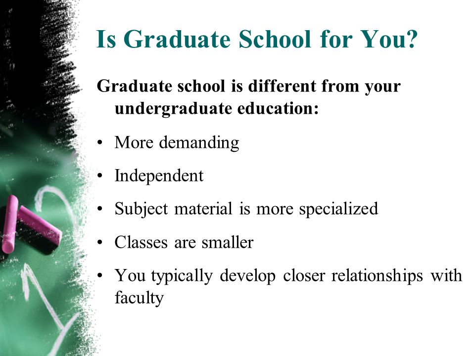 Is Graduate School for You.