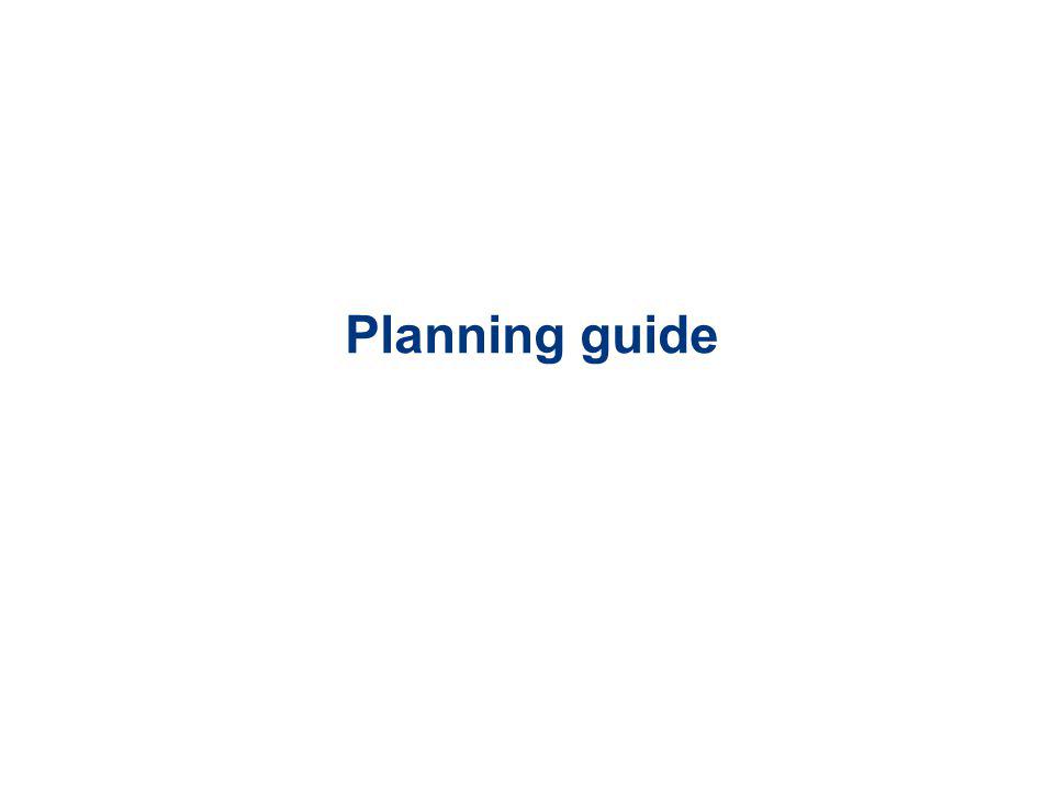 Planning guide
