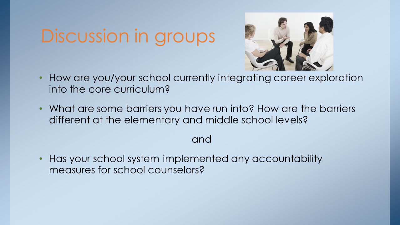 How are you/your school currently integrating career exploration into the core curriculum.