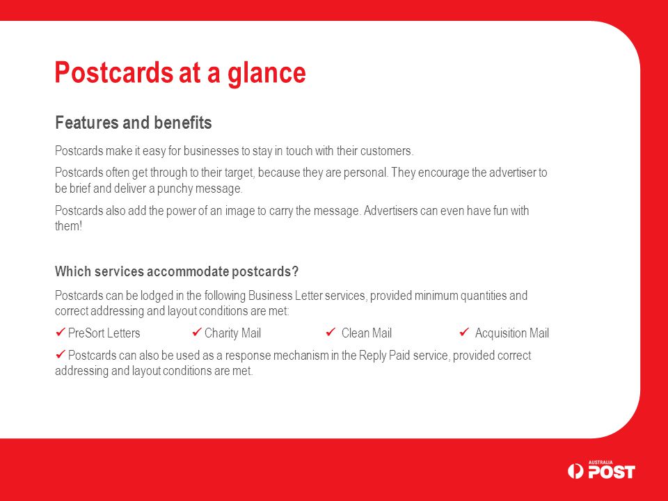 Postcards Business Letter Services Introduction Postcards enable Postcards Business Letter Services Introduction Postcards enable