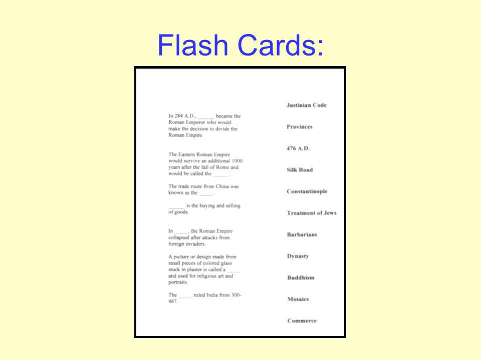 Flash Cards: