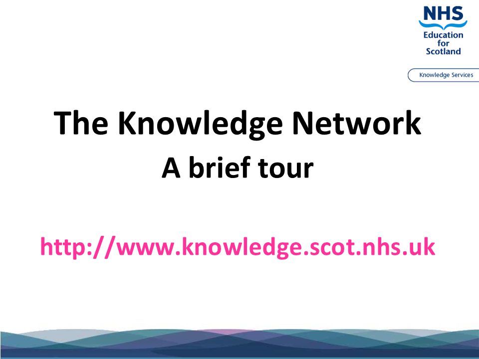 The Knowledge Network A brief tour
