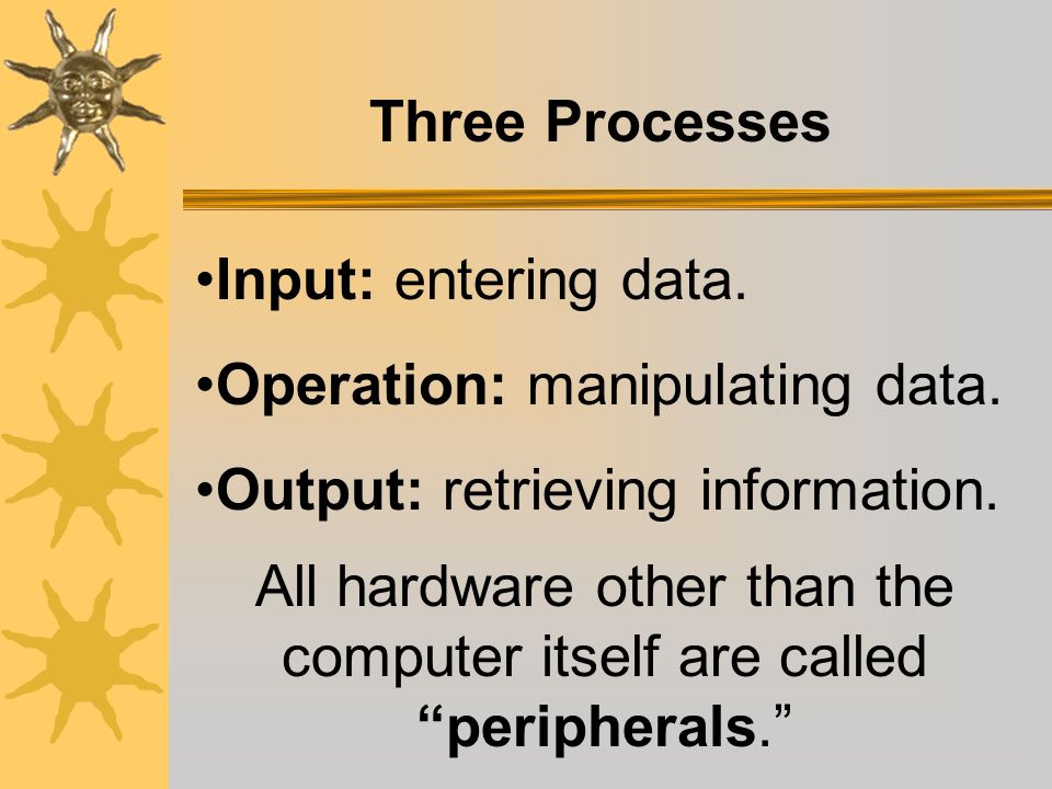 What is Hardware A term used to describe the equipment components of a computer.